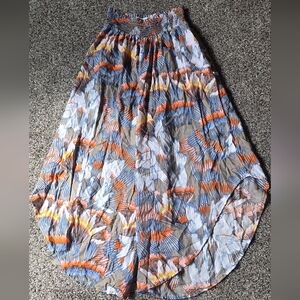 BUCKETLIST Blue Orange Bubble Midi BOTTOMS Resort Wear